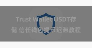 Trust Wallet USDT存储 信任钱包提币迟滞教程